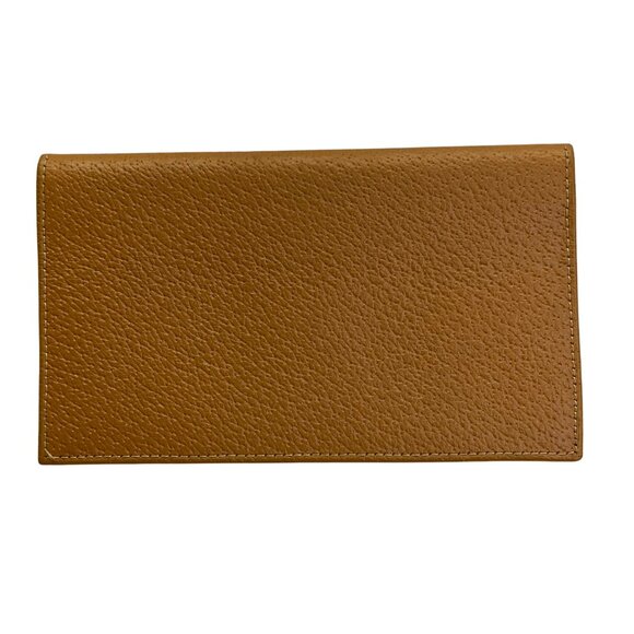 Vintage Handmade Men’s Tan Real Pigskin Card Holder Cover Wallet Size M - Picture 1 of 10